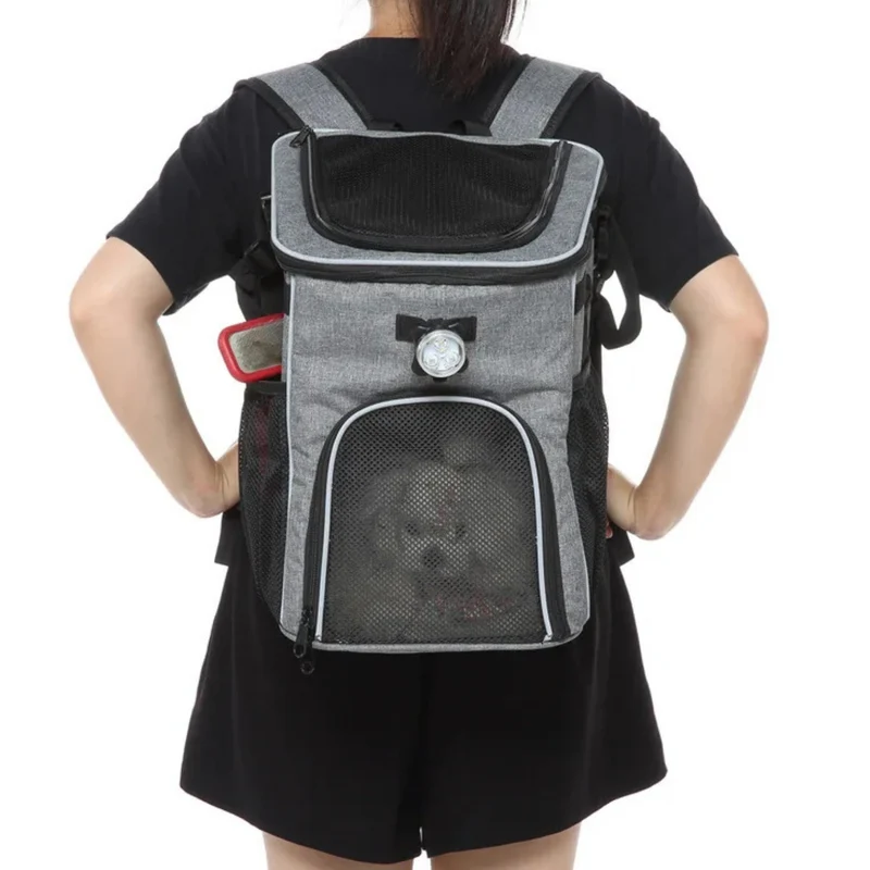 Mochila y alforja para bicicleta 2 en 1 para mascotas