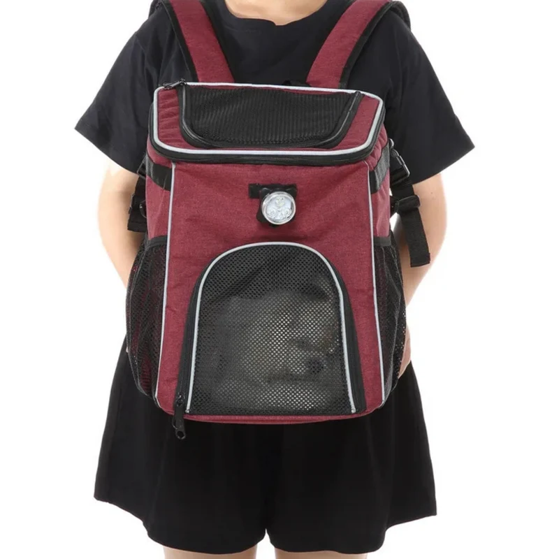 Mochila y alforja para bicicleta 2 en 1 para mascotas