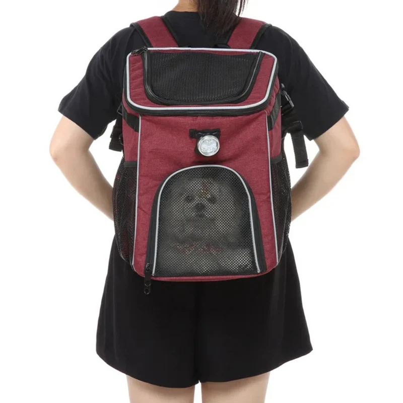 Mochila y alforja para bicicleta 2 en 1 para mascotas