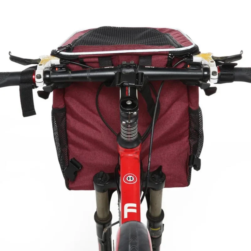 Mochila y alforja para bicicleta 2 en 1 para mascotas