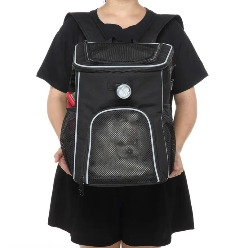Mochila y alforja para bicicleta 2 en 1 para mascotas