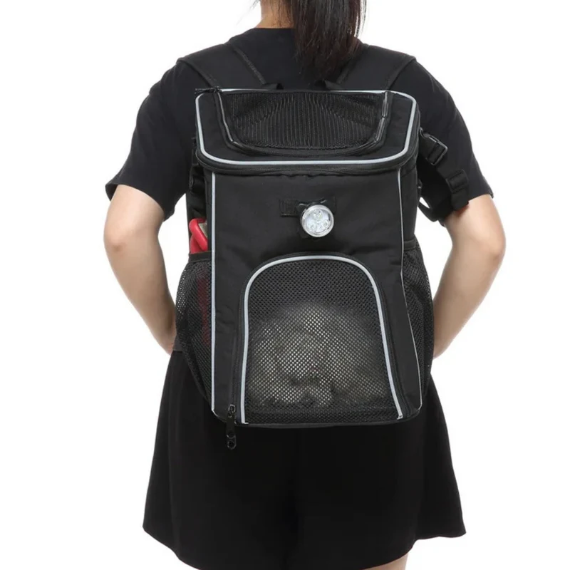 Mochila y alforja para bicicleta 2 en 1 para mascotas