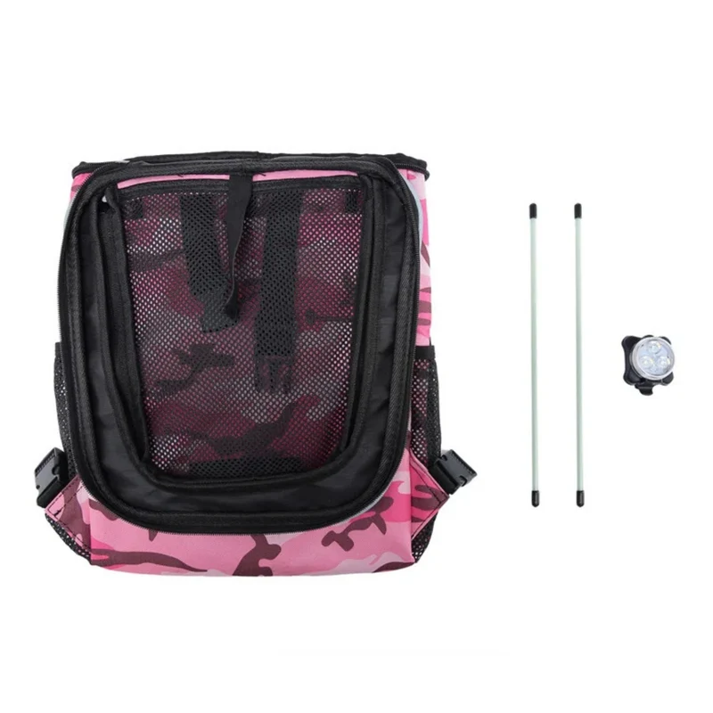 Mochila y alforja para bicicleta 2 en 1 para mascotas
