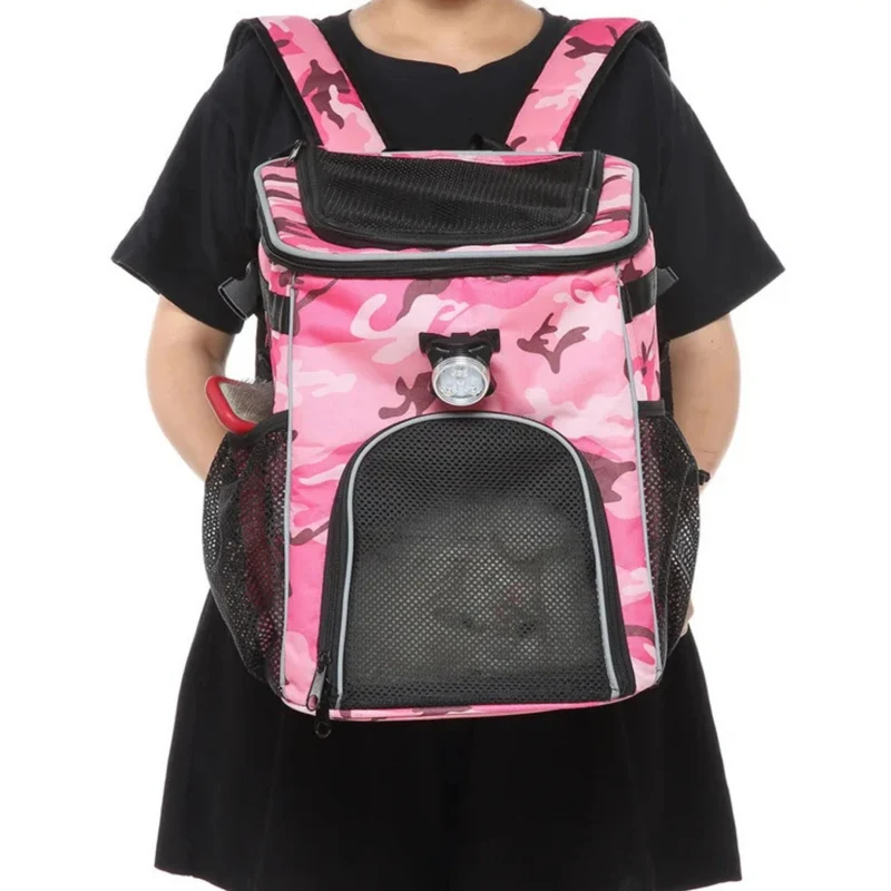 Mochila y alforja para bicicleta 2 en 1 para mascotas