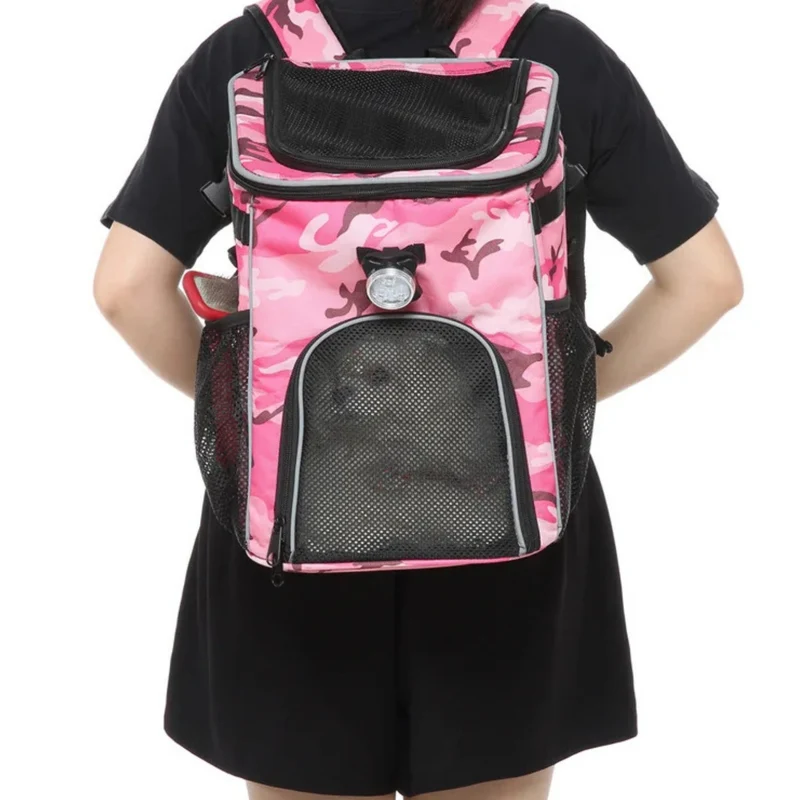 Mochila y alforja para bicicleta 2 en 1 para mascotas