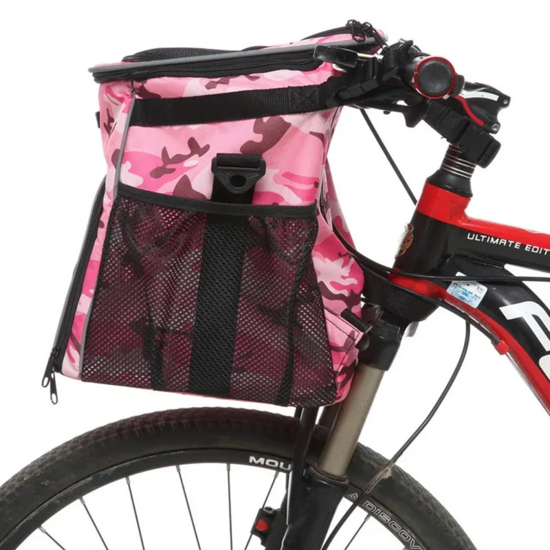 Mochila y alforja para bicicleta 2 en 1 para mascotas
