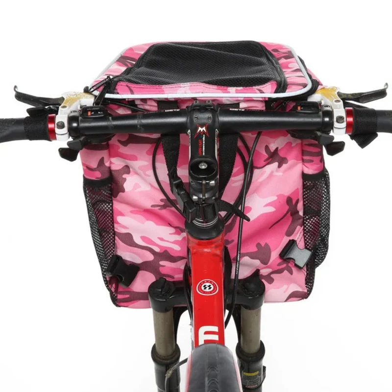Mochila y alforja para bicicleta 2 en 1 para mascotas