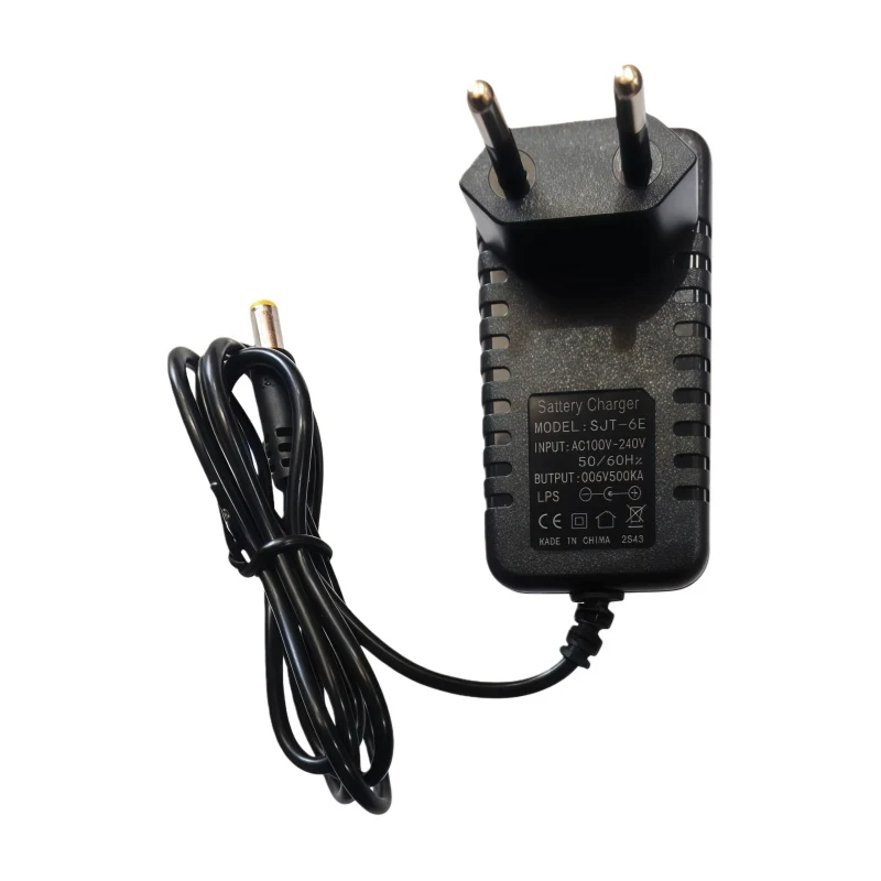 Cargador de batería de plomo 6V 0.5A DC2.1