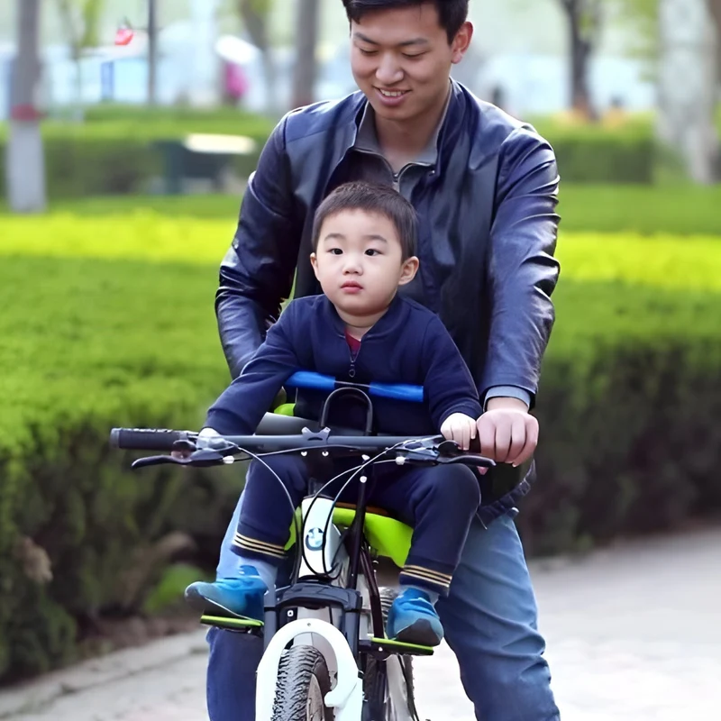 Sillita infantil inteligente para cuadro de bicicleta
