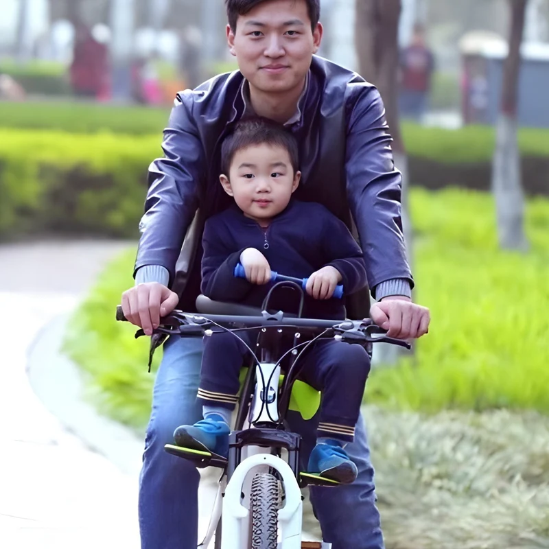 Sillita infantil inteligente para cuadro de bicicleta