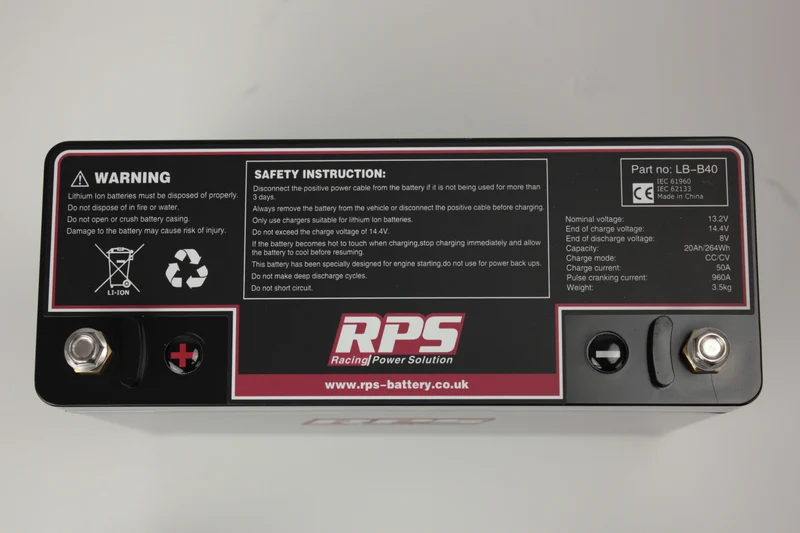 Batería de litio RPS | 13.2 V 20 AH CC960A