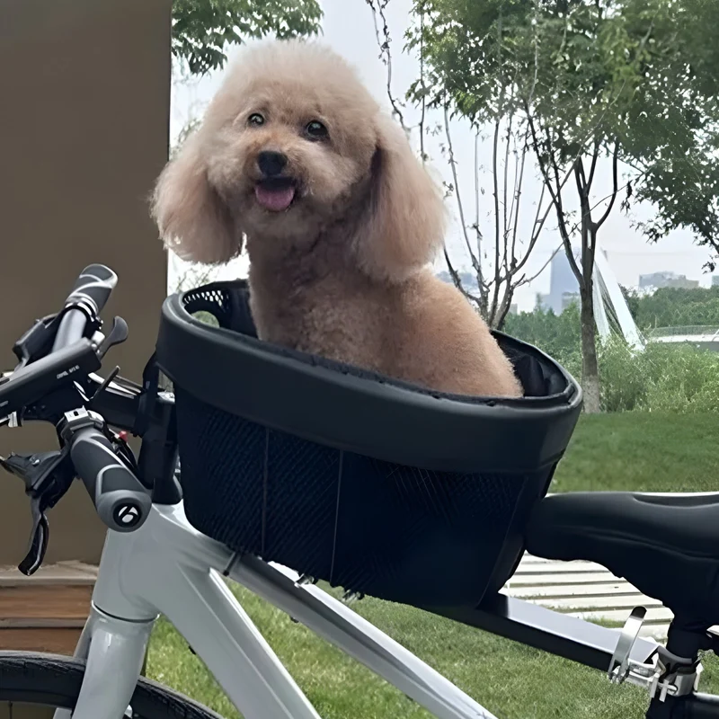 Cesta inteligente para bicicleta para perro