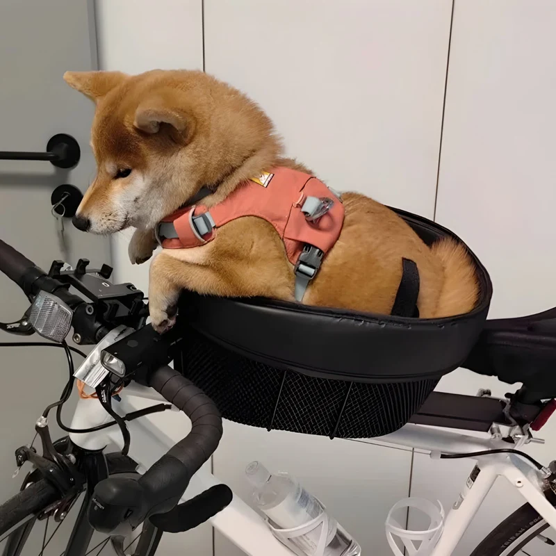 Cesta inteligente para bicicleta para perro