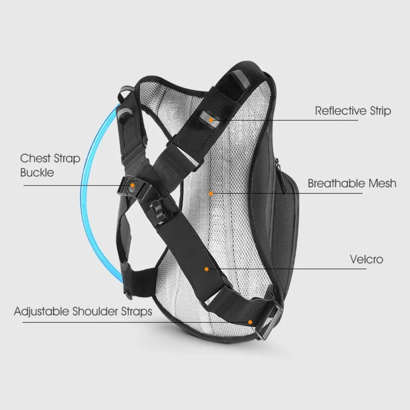 Mochila inteligente con bolsa de hidratación