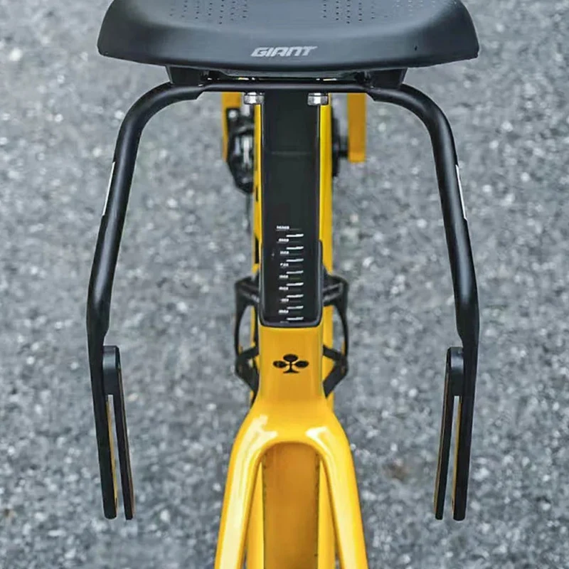 Soporte de aluminio para tija de sillín para alforjas traseras