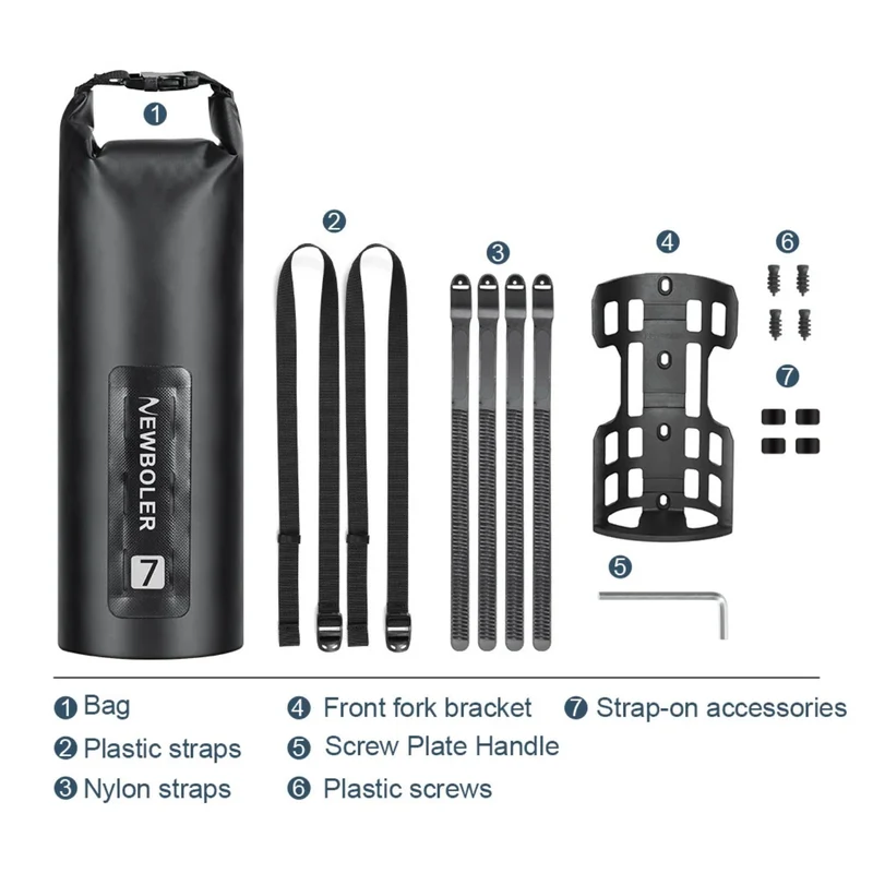 Bolsa delantera impermeable para bicicleta