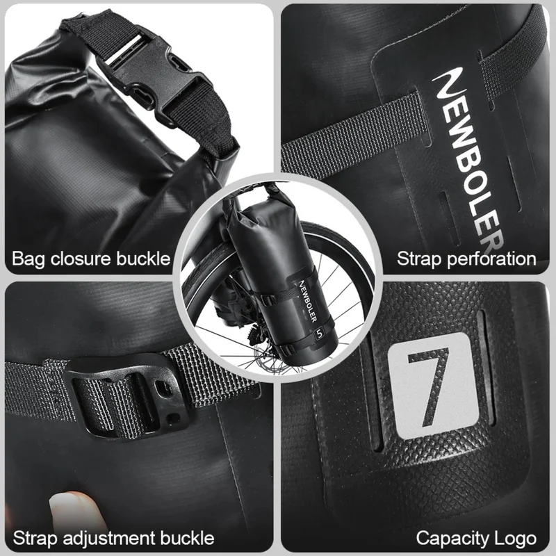 Bolsa delantera impermeable para bicicleta