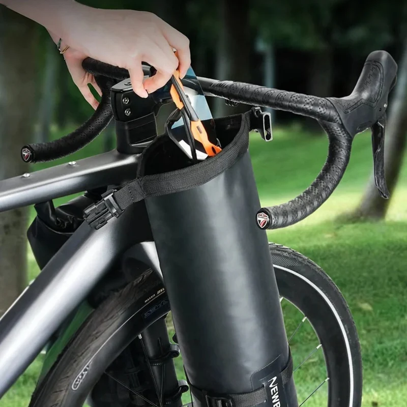 Bolsa delantera impermeable para bicicleta