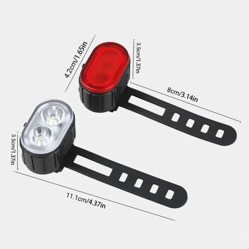 Kit de luces delantera y trasera para bicicleta