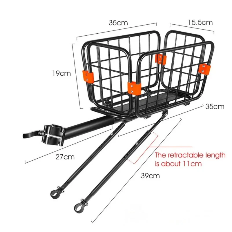 Portaequipajes para bicicleta con cesta