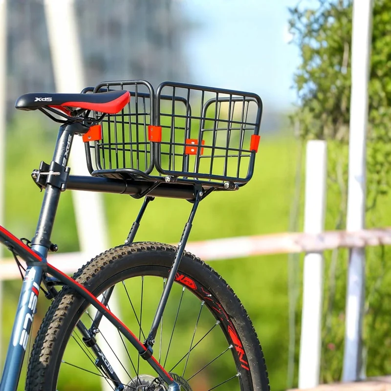 Portaequipajes para bicicleta con cesta