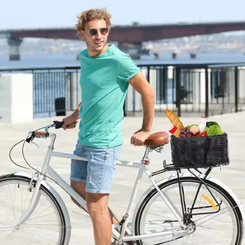 Cesta inteligente para bicicleta con almacenamiento extraíble