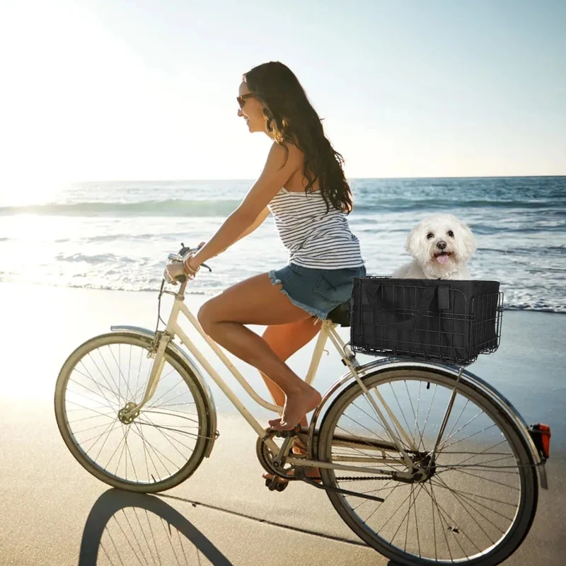 Cesta inteligente para bicicleta con almacenamiento extraíble