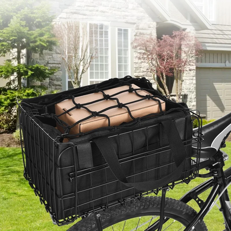Cesta inteligente para bicicleta con almacenamiento extraíble
