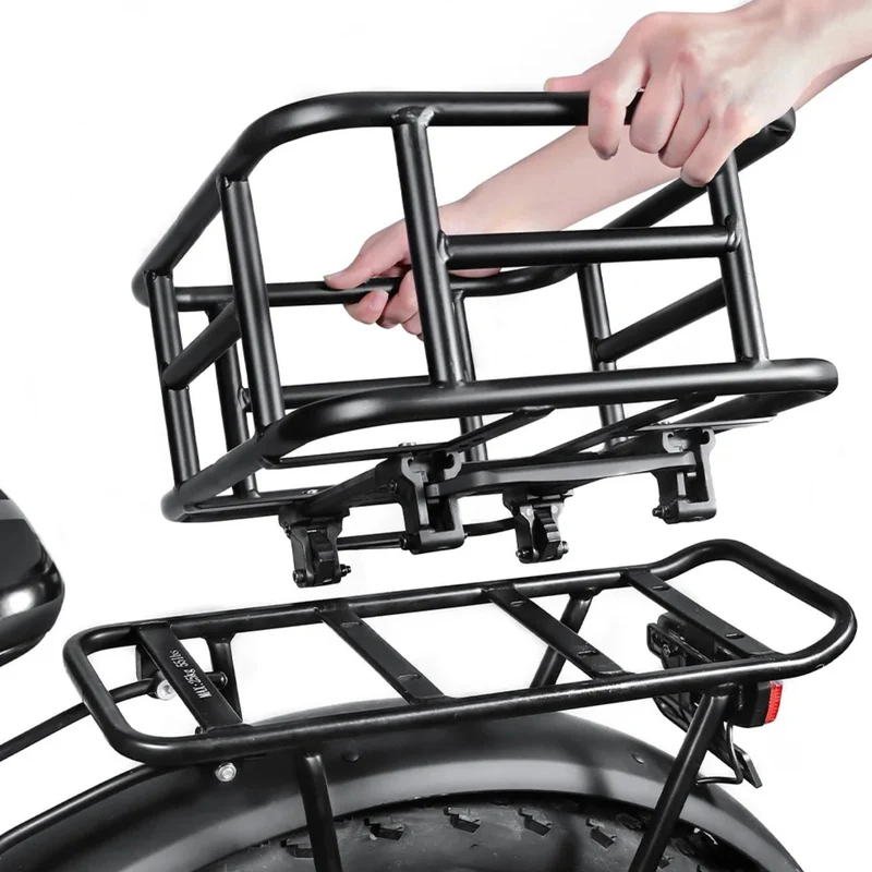Cesta trasera para bicicleta eléctrica