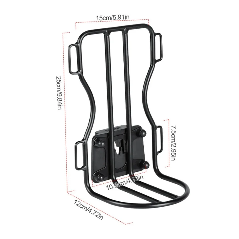Portaequipajes delantero para bicicleta eléctrica