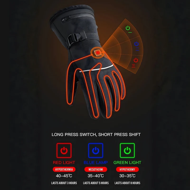Guantes inteligentes calefactables