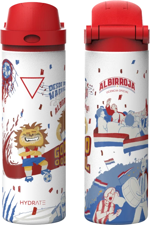 TERMO 2 EN 1 750 ML ALBIRROJA LION EDITION