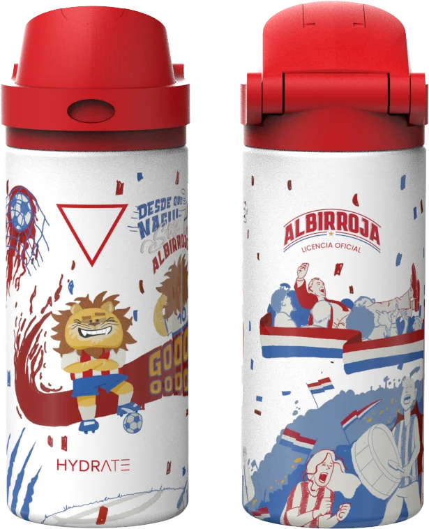TERMO 2 EN 1 502 ML ALBIRROJA LION EDITION