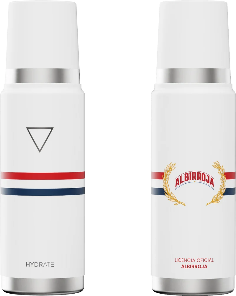 TERMO MATE 915 ML ALBIRROJA FAN STRIPES EDITION