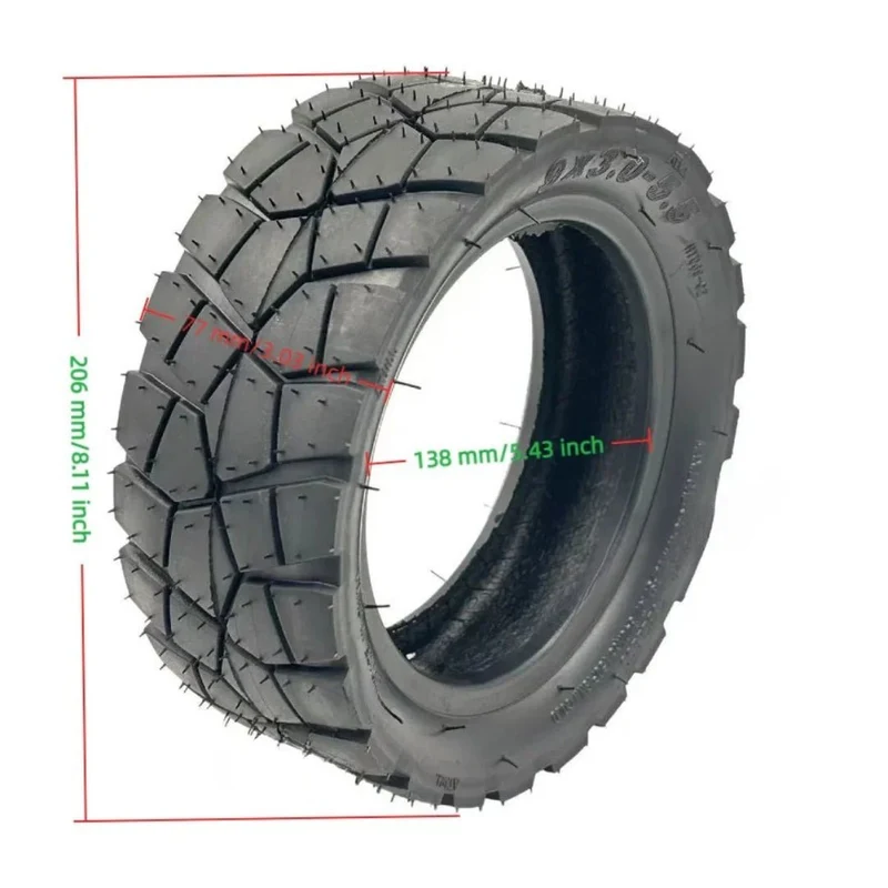 Neumático 9" todoterreno con aire para KuKirin G2 Pro