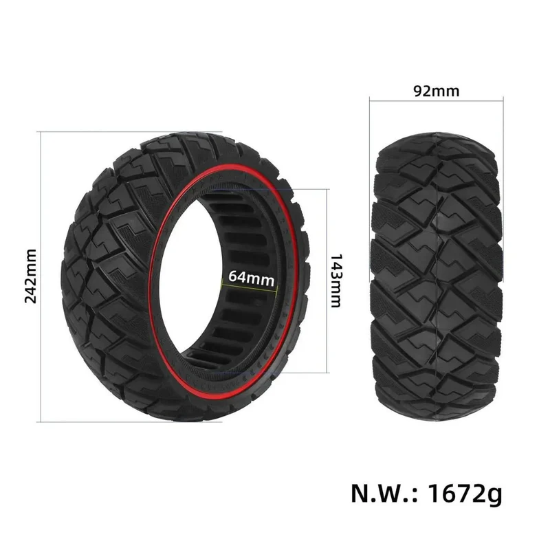 Neumáticos 11" semisólida Ninebot Max G3/ZT3/ZT3 Pro - Line Edition