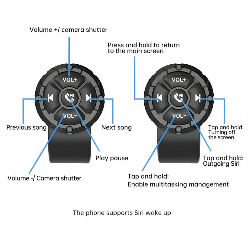 Control remoto Bluetooth inteligente para medios