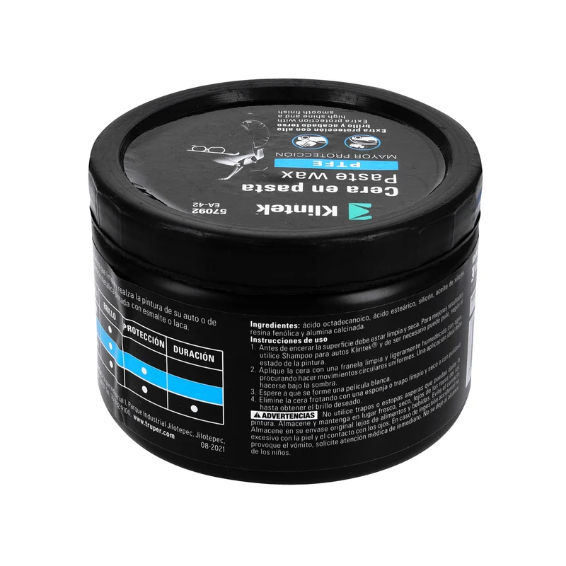 CERA EN PASTA PTFE PARA AUTO, 500 G, KLINTEK
