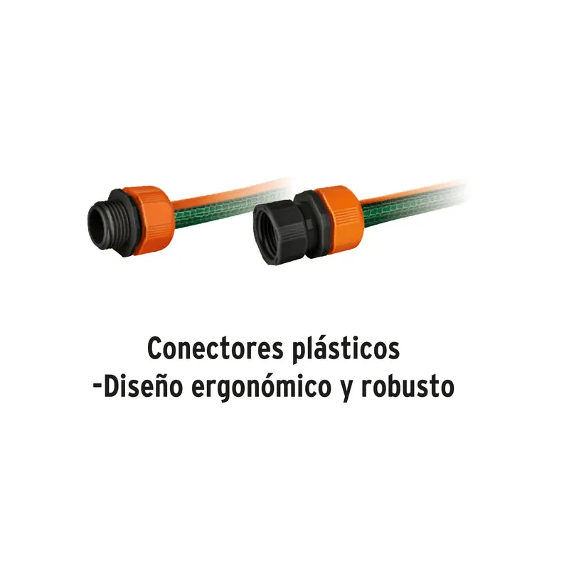 MANGUERA TRUPER 1/2"REFORZADA, 3 CAPAS DE 10 M