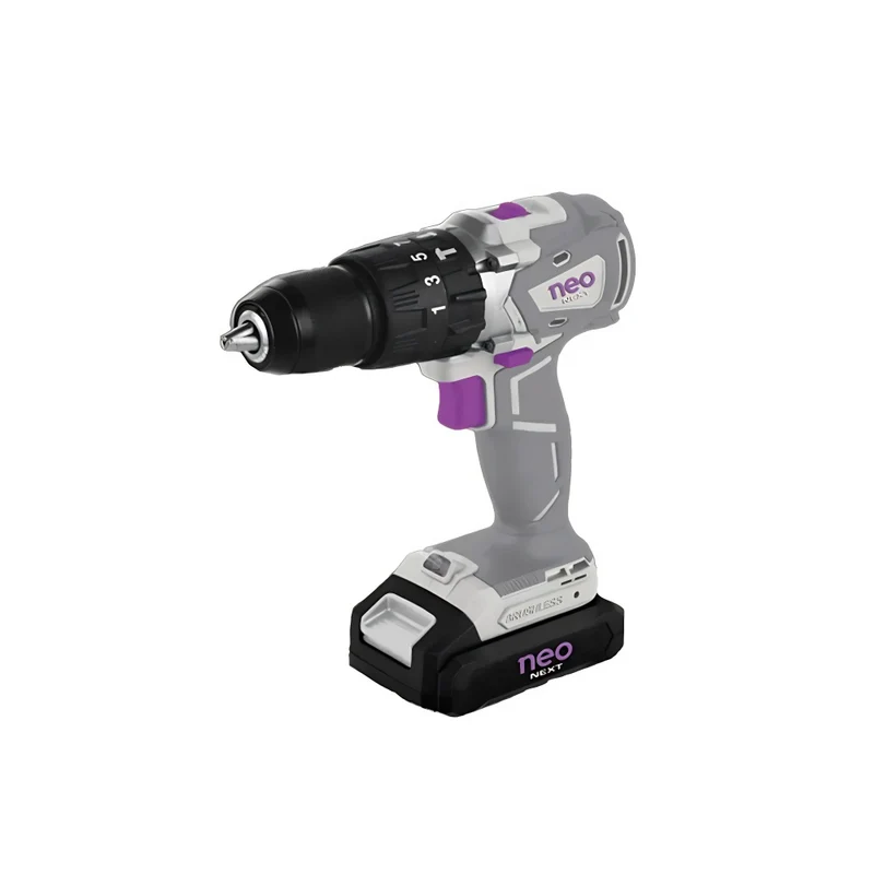 TALADRO ATORNILLADOR PERCUTOR RECARGABLE A BATERÍA NEO 13MM 20V
