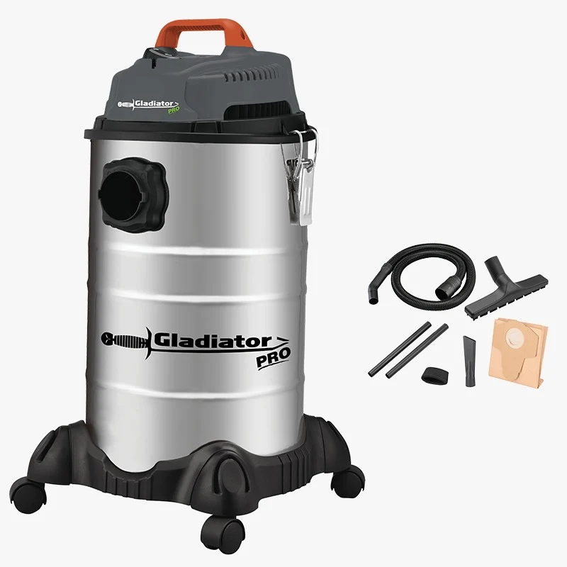 ASPIRADORA SECO-HUMEDO GLADIATOR 1200W, 40 LITROS 220V
