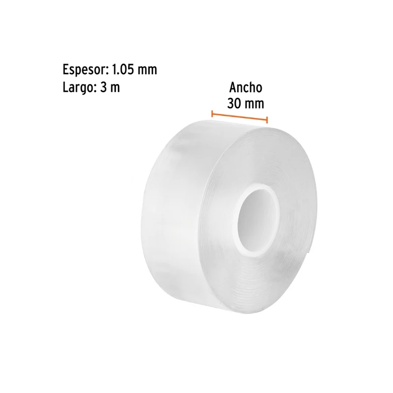 CINTA DOBLE CARA 3M 30MM REUTILIZABLE TRUPER