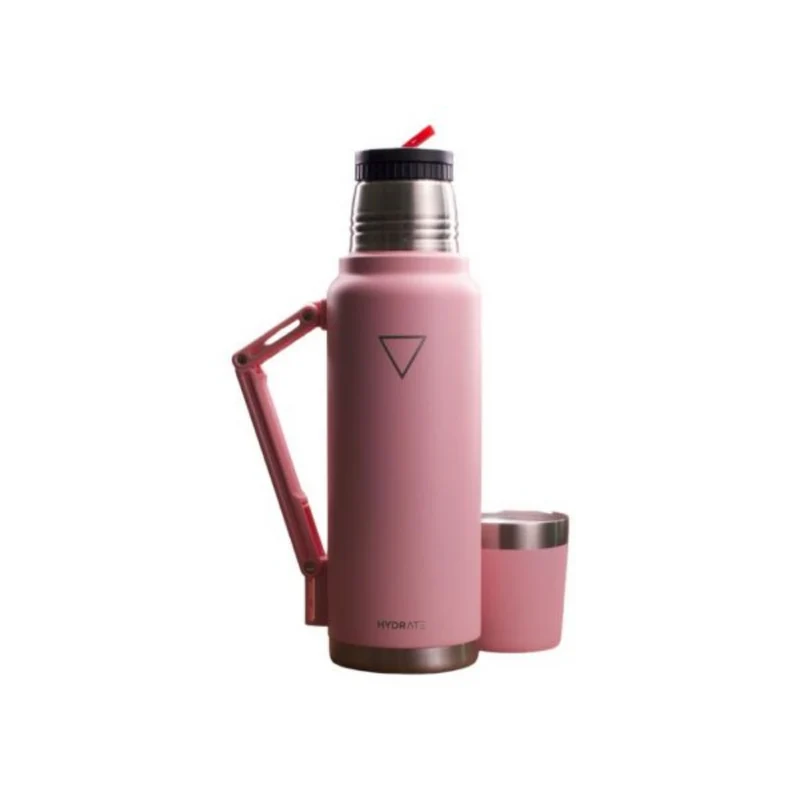 TERMO DE MATE HYDRATE 1200ML, ROSADO PASTEL