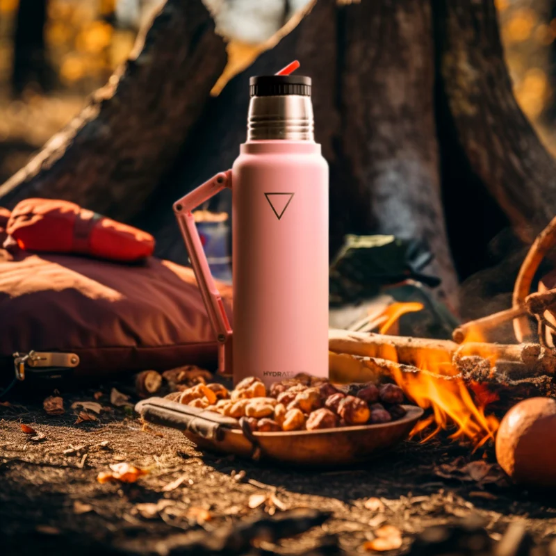 TERMO DE MATE HYDRATE 1200ML, ROSADO PASTEL