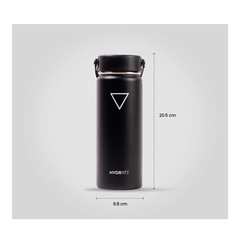TERMO HYDRATE DE 532 ML, NEGRO