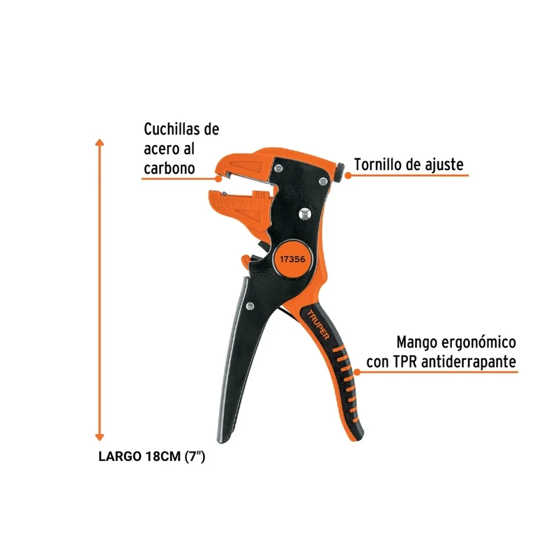 PINZA PELACABLES 7" AUTOMATICA