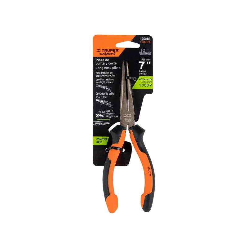 PINZA PUNTA Y CORTE 7" TRUPER
