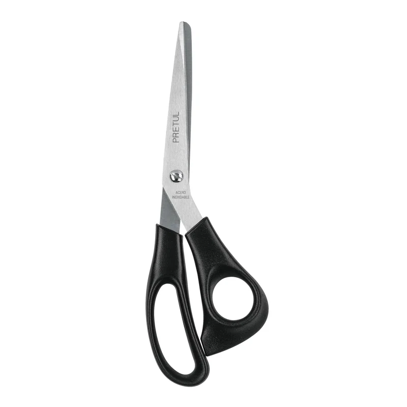 TIJERA 8" DE ACERO INOXIDABLE PARA CASA Y OFICINA, PRETUL