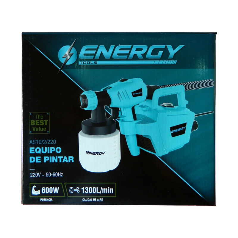 EQUIPO DE PINTURA ENERGY HVLP 600W 220V 50HZ