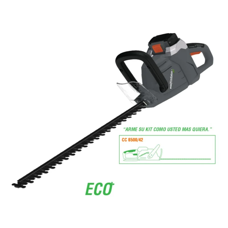 CORTACERCO RECARGABLE GLADIATOR 42V, NO INCLUYE BATERÍA Y CARGADOR